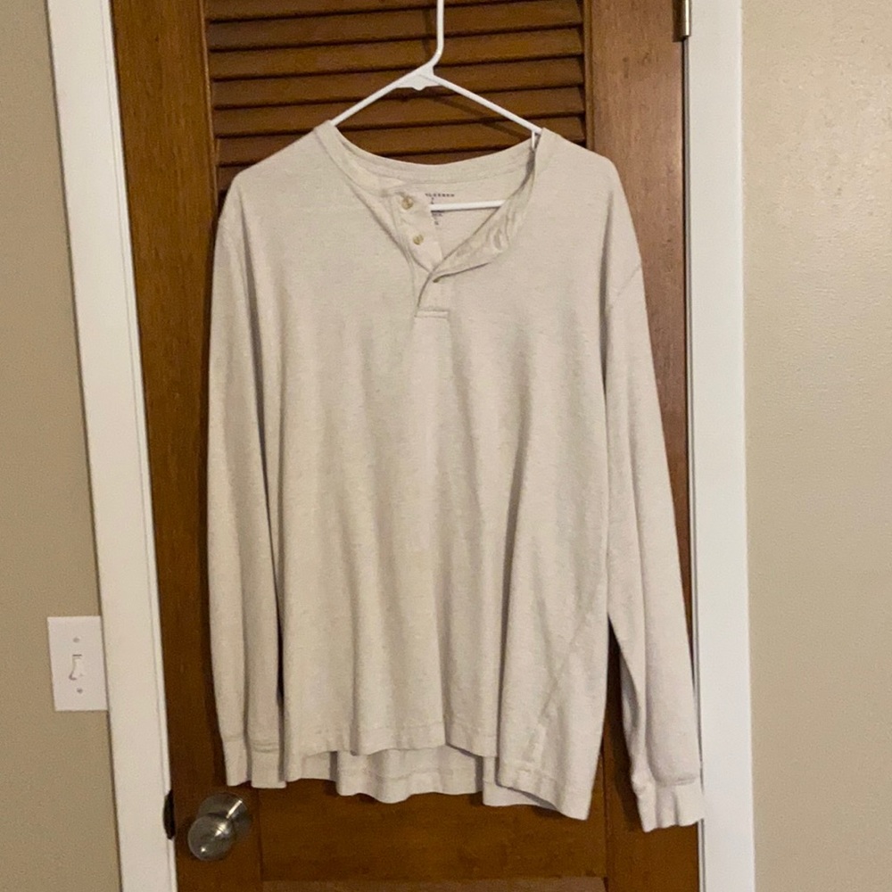 Tan long sleeve. Great condition